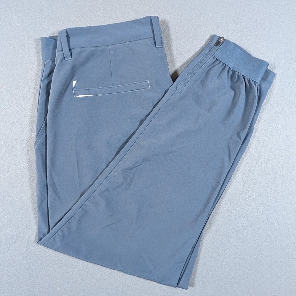 Primo Golf Jogger Pants Mens 34 Short Blue Tapered Ankle Zip Performance Stretch